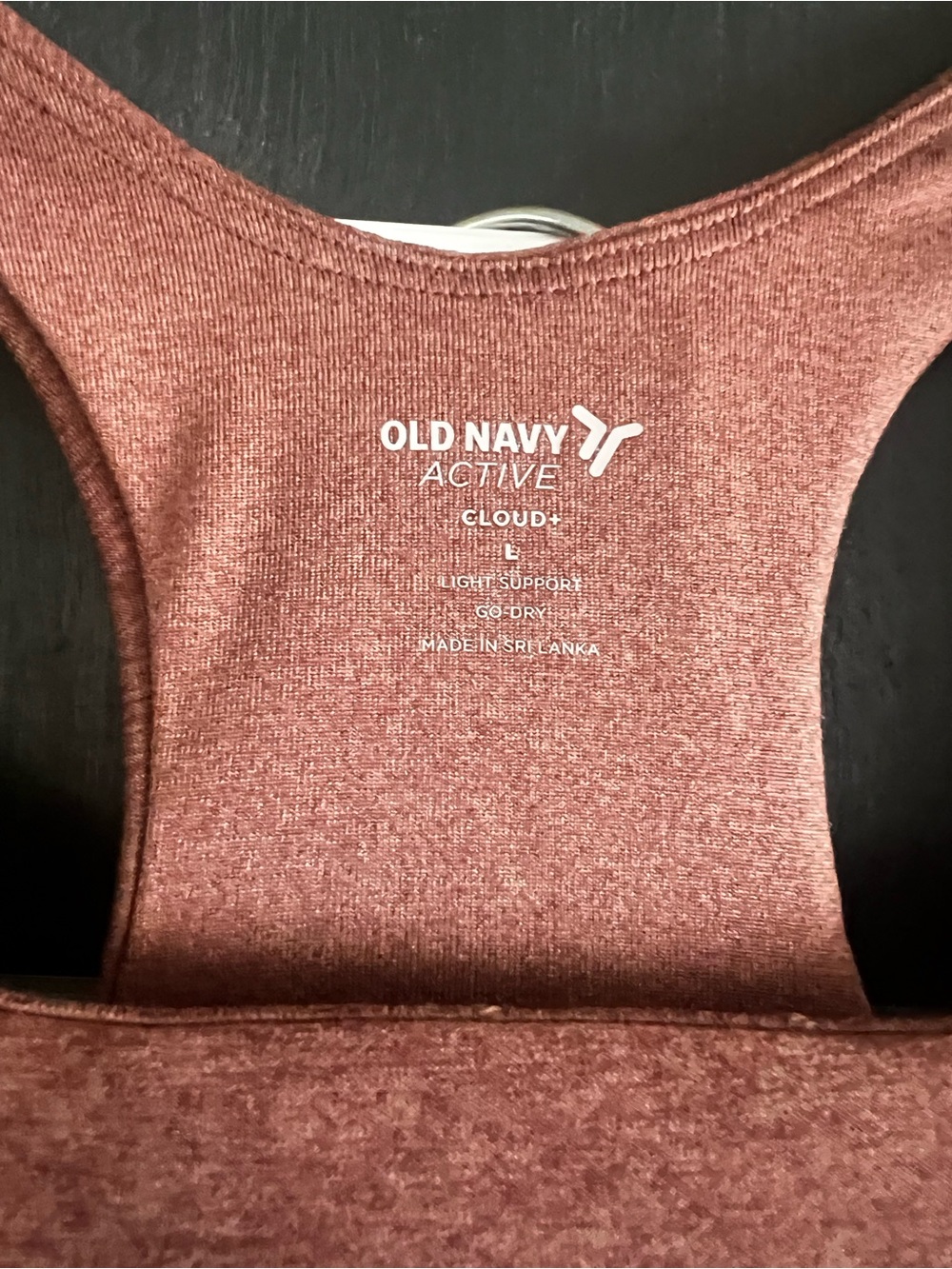 Old Navy Women's Rust-Brown Racerback Sports Bra & Shorts Set - Picture 2 of 3